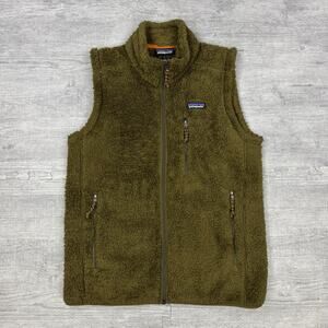 Patagonia Wear Los Gatos Deep Pile Fleece Full Zip Vest Brown Men's S Outdoors